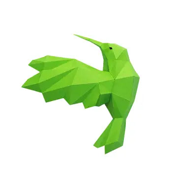 Papercraft Hummingbirds Wall Art 3D Origami