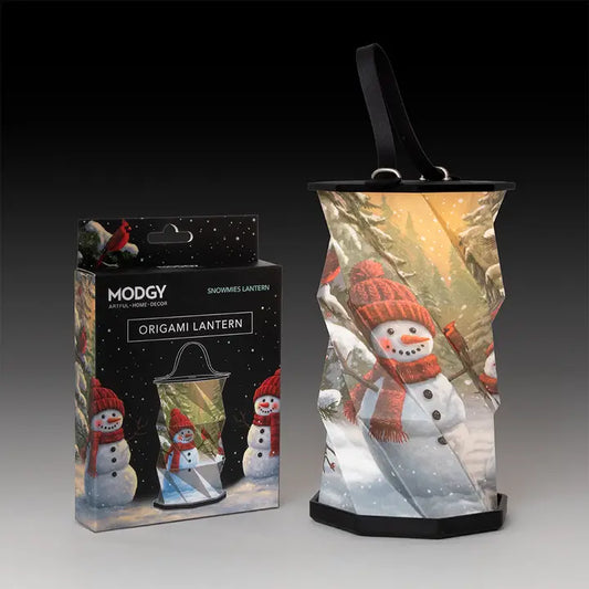Snowman Origami Lantern