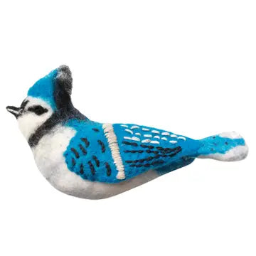 Blue Jay Woolie Ornament