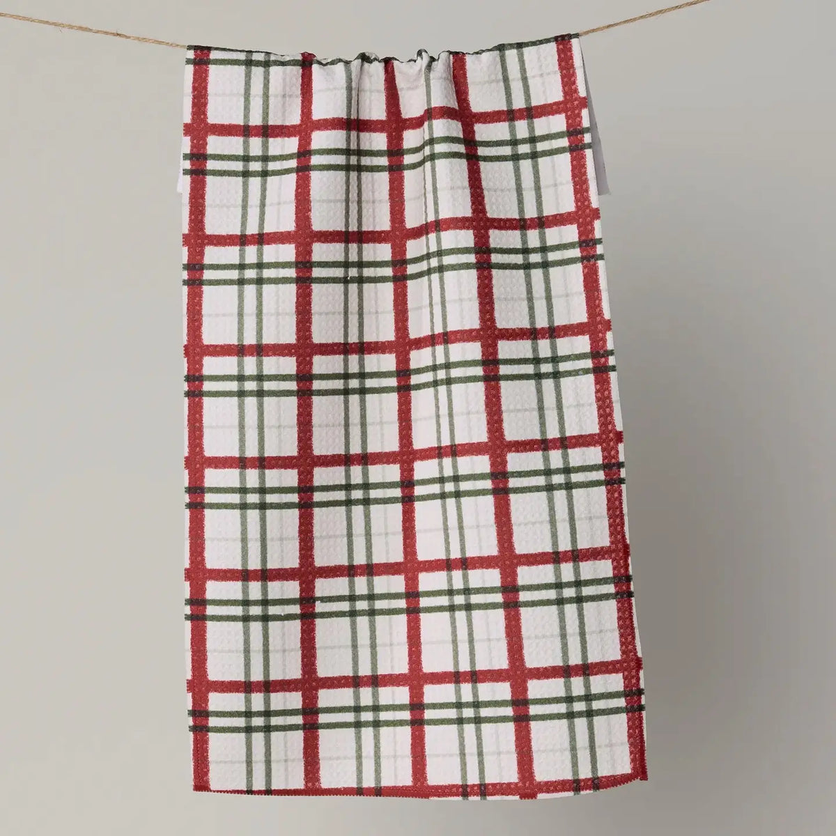 Geometry Mini Towel: Ribbon Plaid