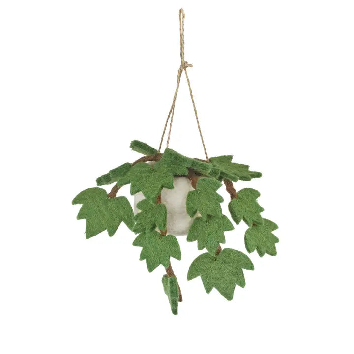 Felt English Ivy Hanging House Plant