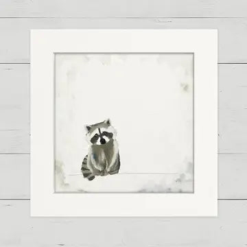 Small Raccoon Mini Canvas