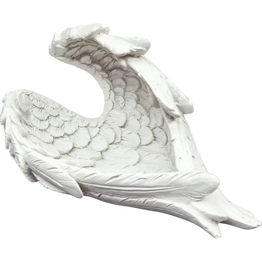 Offering Bowl - Angel Wings Polyresin