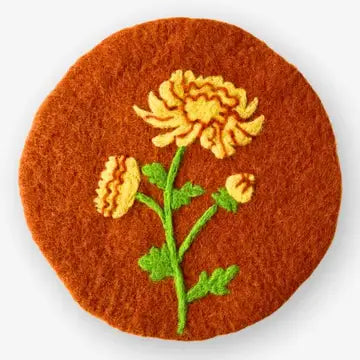 Hand Crafted Chrysanthemum Trivet