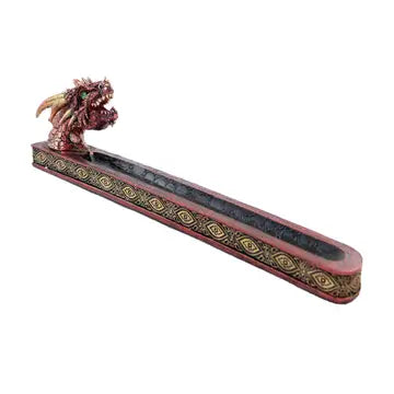 Red Dragon Head Incense Holder 12.5"