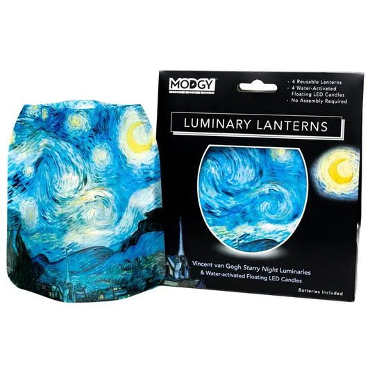 Vincent Van Gogh Starry Night Expandable Luminaries 4pk