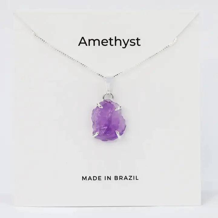 Raw Amethyst Necklace