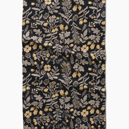 Geometry Tea Towel: Woodland Wildflowers