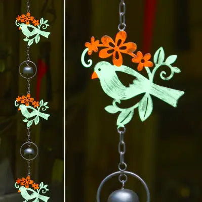 Multicolor Triple Birds Ornament