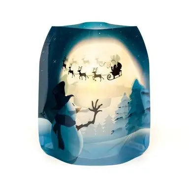 Frosty Snowman Christmas Expandable Luminaries 4pk