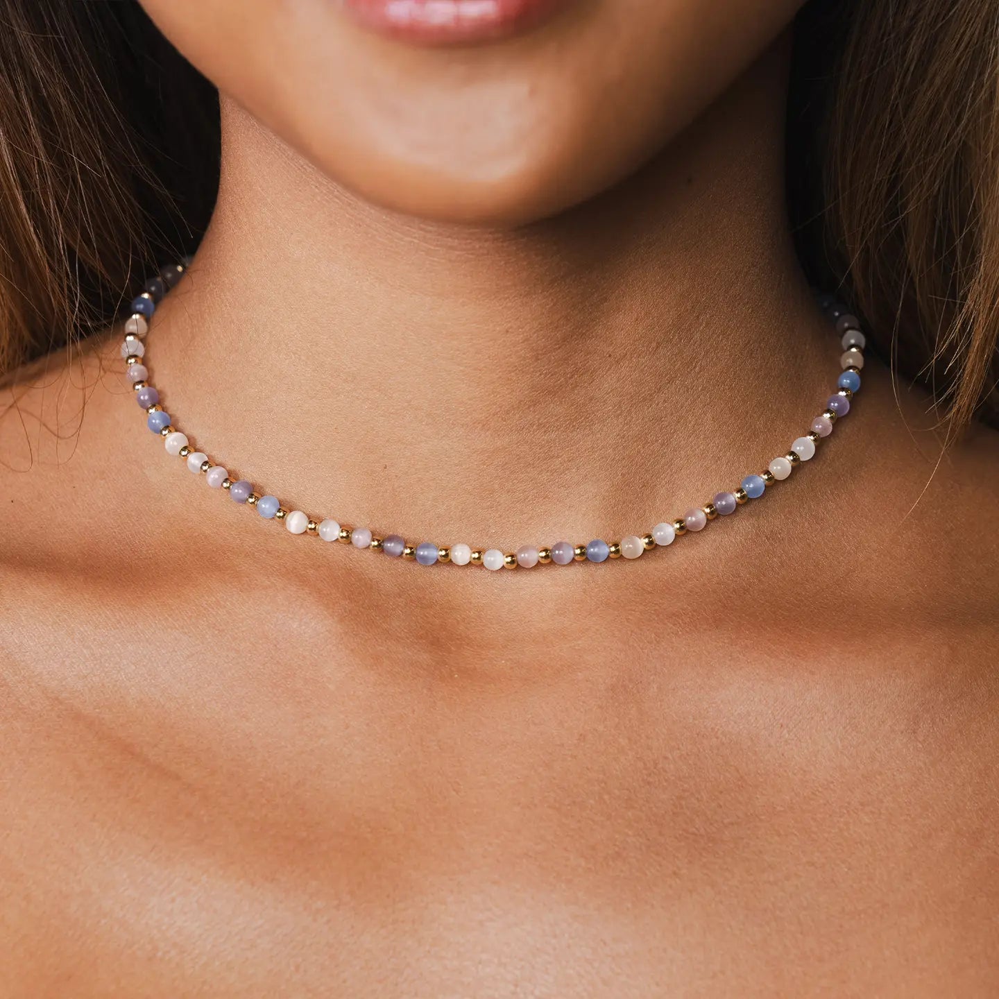 Optimism 4mm Healing Necklace - Gold