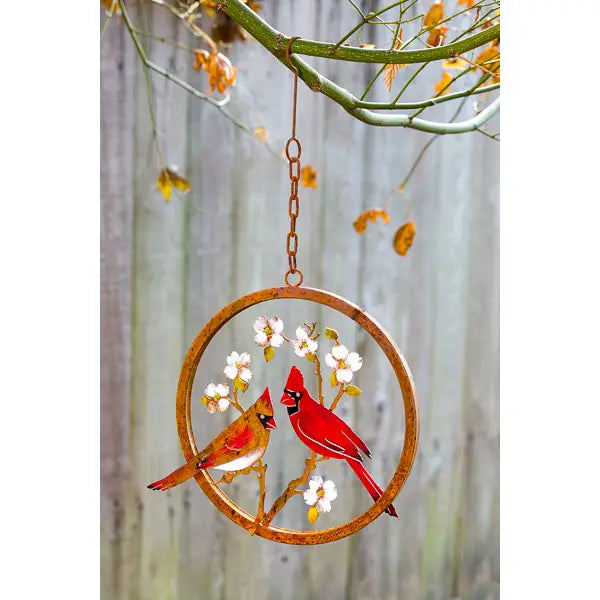 Cardinals on Dogwood Ring-Painted