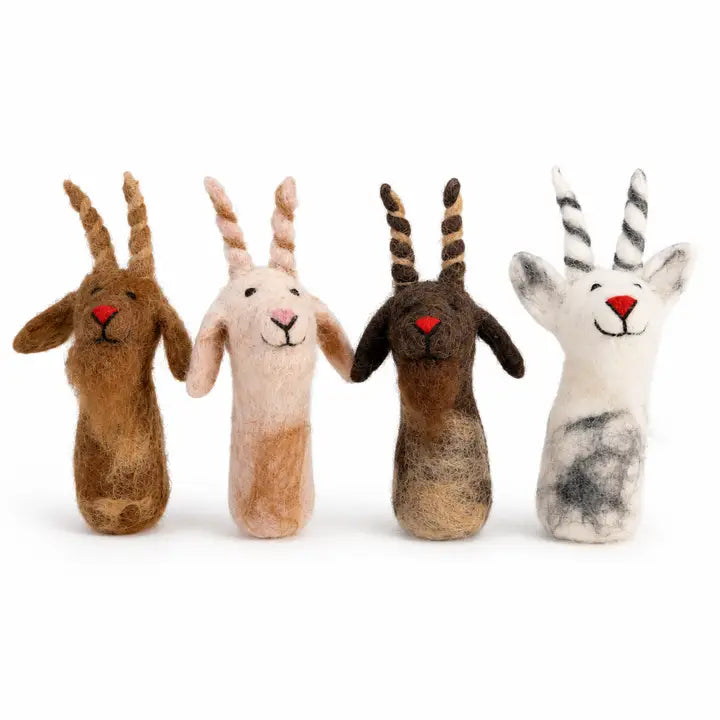 Felt Goat Finger Puppet
