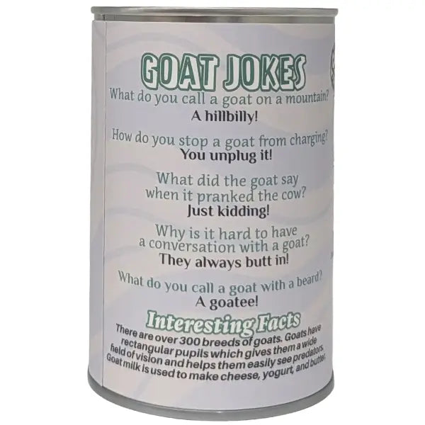 Canned Billy Goat Stuffed Animal