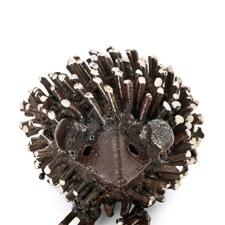 Recycled Metal Hedgehog Sculpture