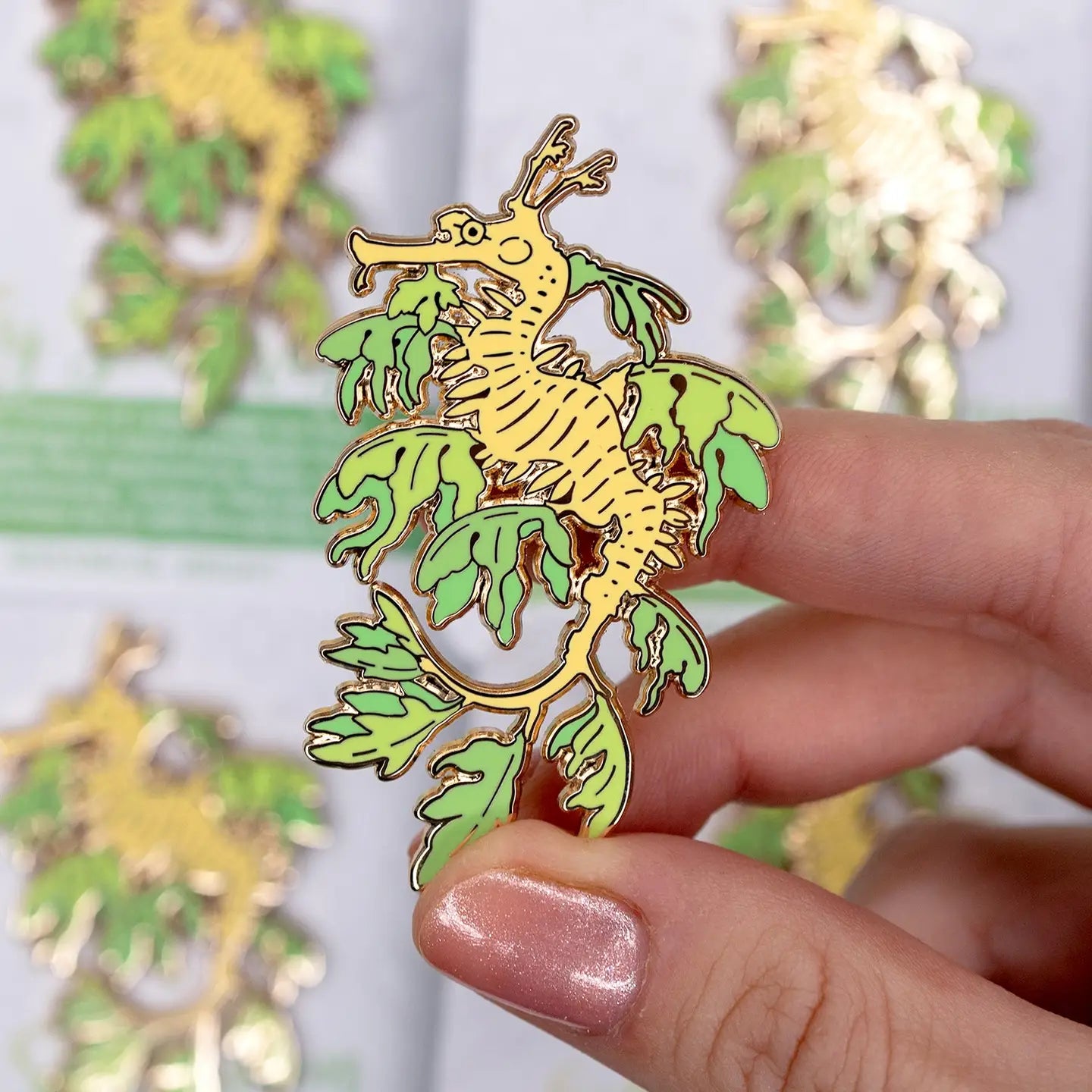 Leafy Sea Dragon Enamel Pin