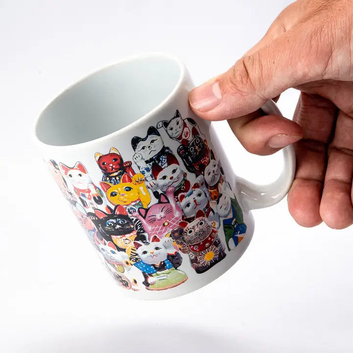 Maneki Neko Cats Mug  11oz