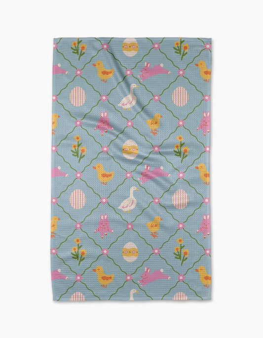 Geometry Tea Towel : Easter Critters
