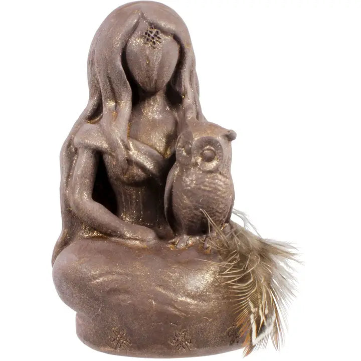 Owl Goddess Gypsum Figure