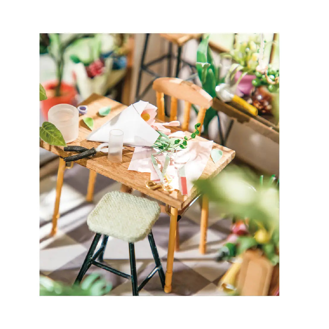 DIY Miniature House Kit: Emily's Flower Shop