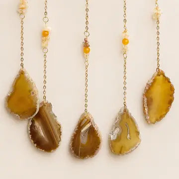 Fortune Citrine Tree of Life Crystal Suncatcher