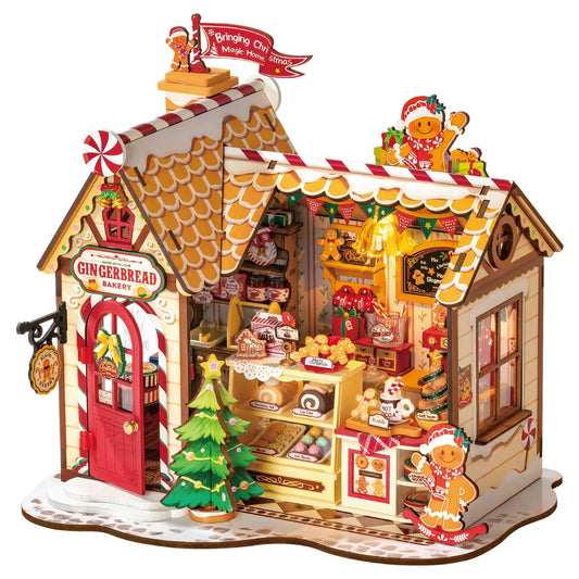 DIY Miniature Christmas Gingerbread House