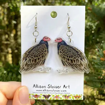 Acrylic Turkey Vulture Earrings