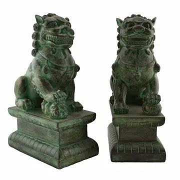 Fu Dogs Bronze Finish
