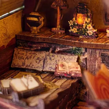 DIY Book Nook Kit Woodland Daisy Cabin