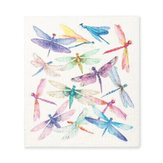 Dragonflies Swedish Dishcloth