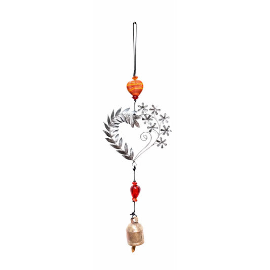 Heart in Bloom Beaded Chime
