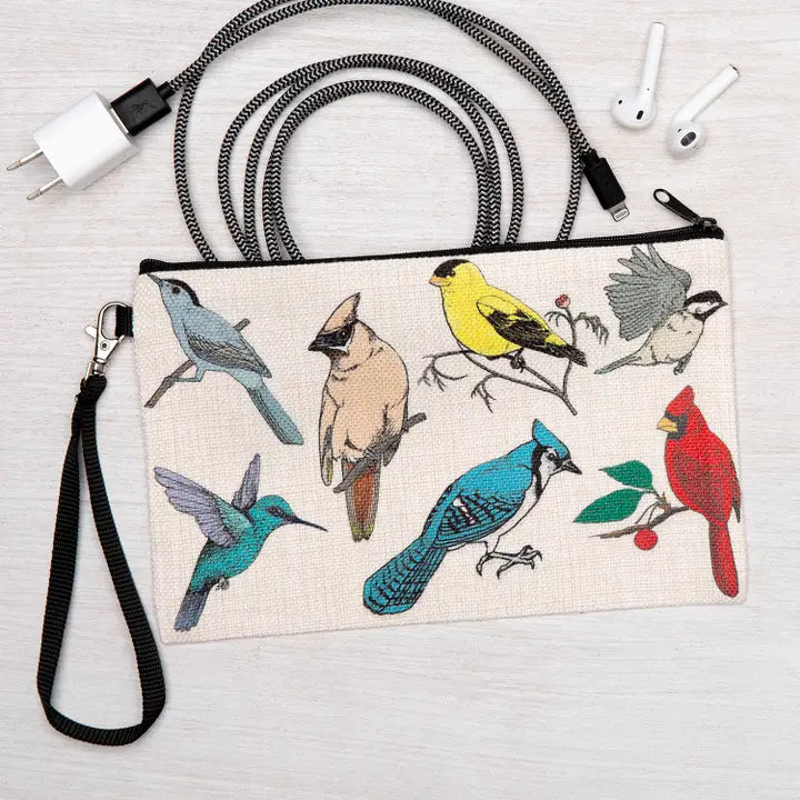 Birds Zipper Pouch - Large