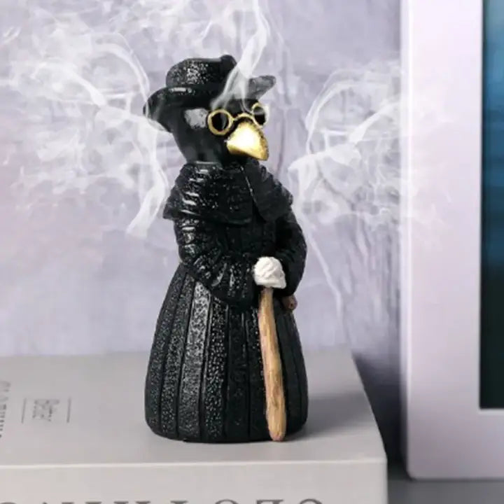 Plague Doctor Raven Incense Burner