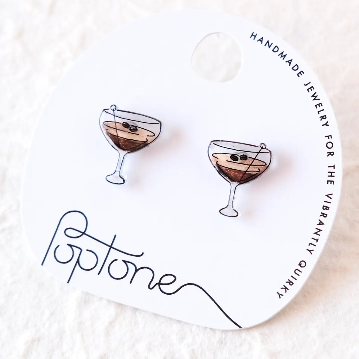 Espresso Martini Stud Earrings