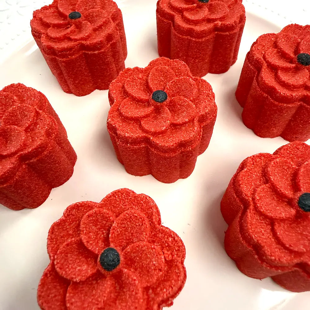 Red Poppy Mini Bath Bomb