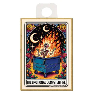 The Emotional Dumpster Fire Tarot Magnet