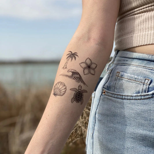Beach Life Temporary Tattoo