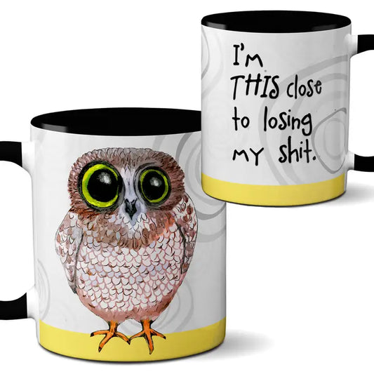 Losing My Shit Owl Coffee Mug