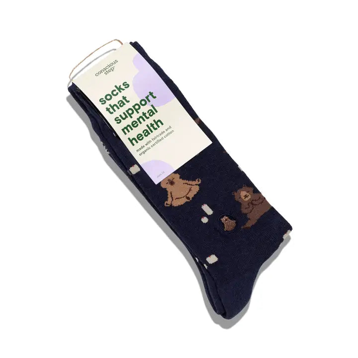 Socks That Support Mental Health Navy Bears
