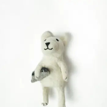 Polar Bear Finger Puppet