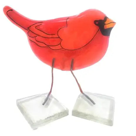 Glass Cardinal Figure