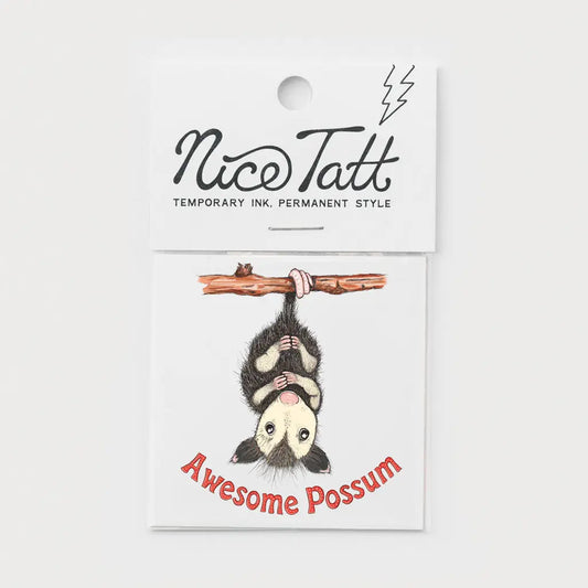 Awesome Possum Temporary Tattoo