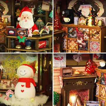 DIY Miniature Book Nook Kit: Christmas Wonderland