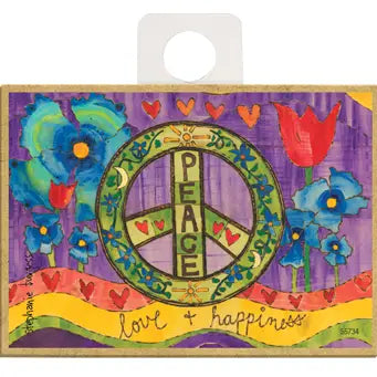 Peace Love Happiness Magnet