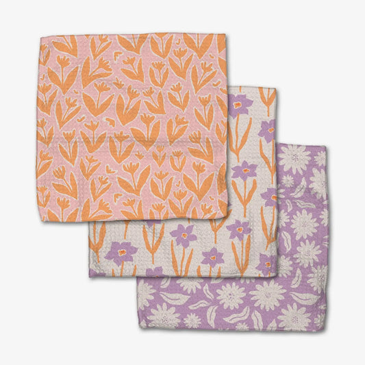 Geometry Dishcloth Pack: Spring Flowers