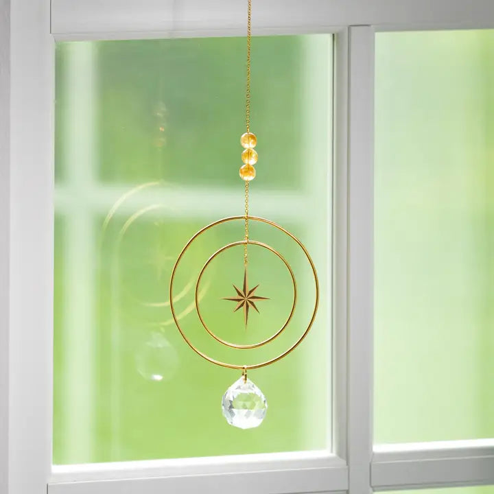 Suncatcher Radiant Star, Yellow Stone