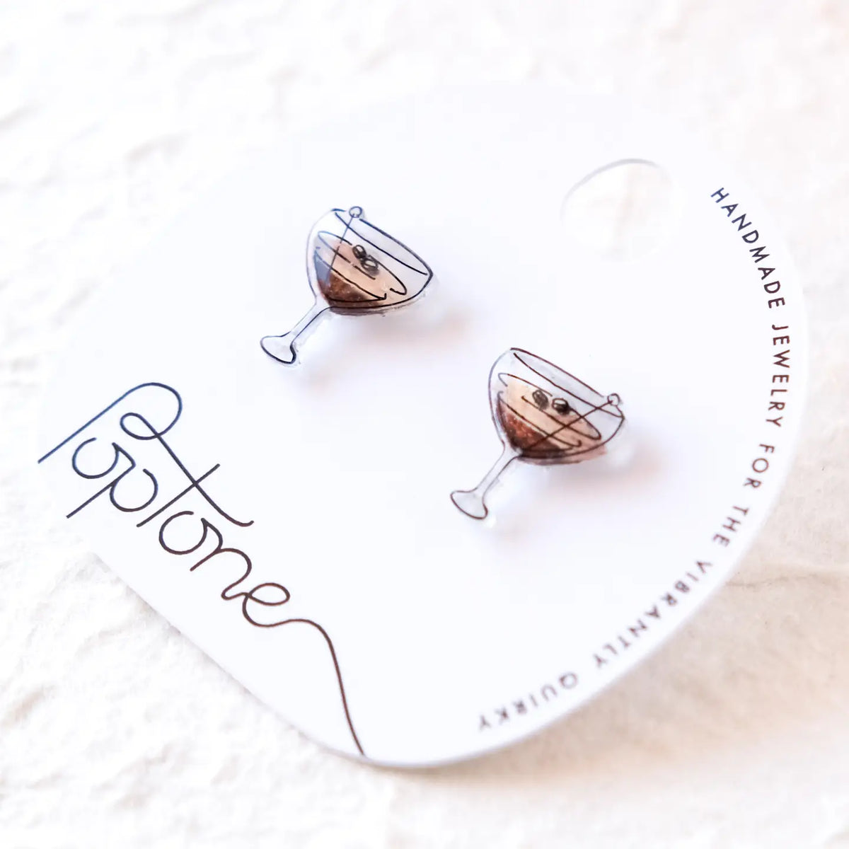 Espresso Martini Stud Earrings