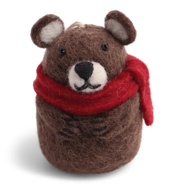 Brown Bear W/Scarf