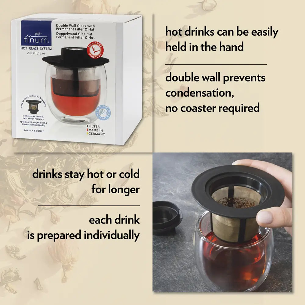 Finum Hot Glass Tea System-200ml
