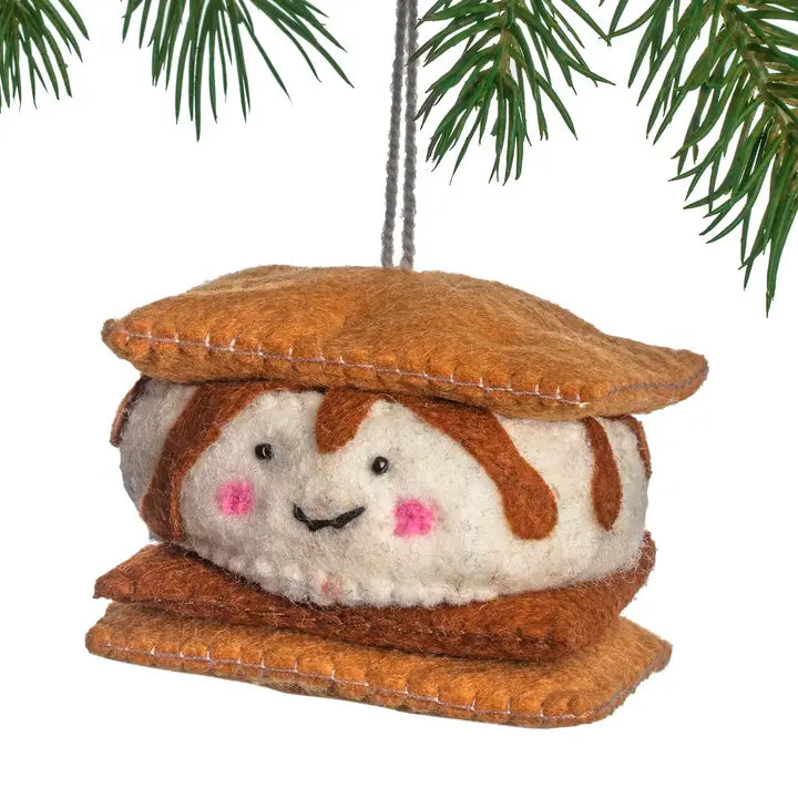 Ornament Felted S'more